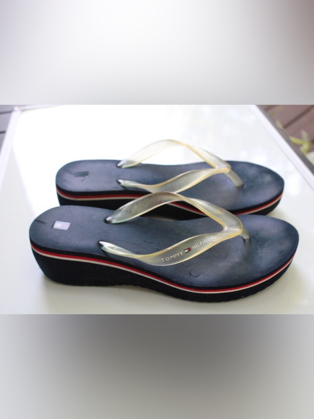 Vintage Tommy Hifigee y2k wedge sandals